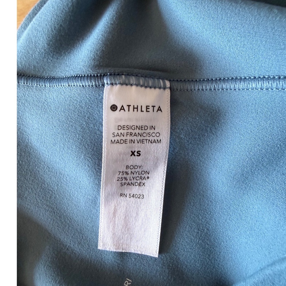 Athleta Salutation Stash Pocket II Capri Leggings Blue - Picture 7 of 8